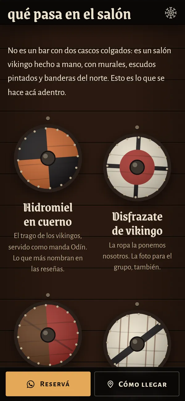 Sección Qué pasa en el salón de Barhalla en el celular